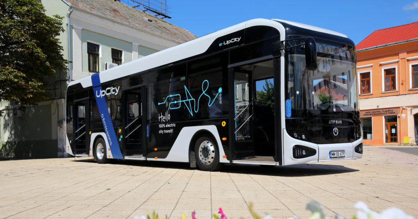 Un autobus electric românesc se află în teste la Turda