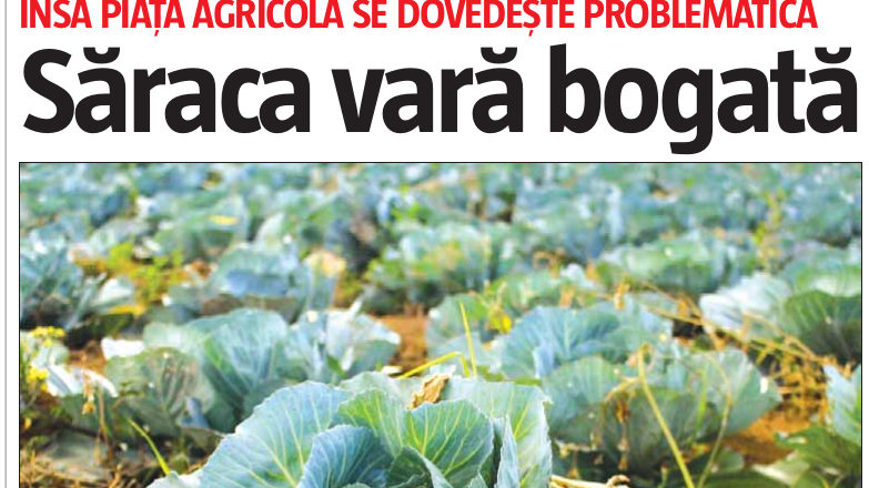 A apărut Monitorul ediție de Arieș tipărit. „Săraca vară bogată. Recolta agricolă din acest an este promițătoare, însă piața agricolă se dovedește problematică”